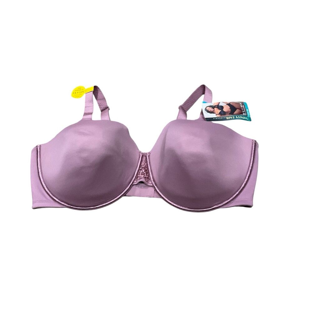 Vanity Fair Beauty Back Bra 76380 44DDD Underwire Full Coverage Orchid